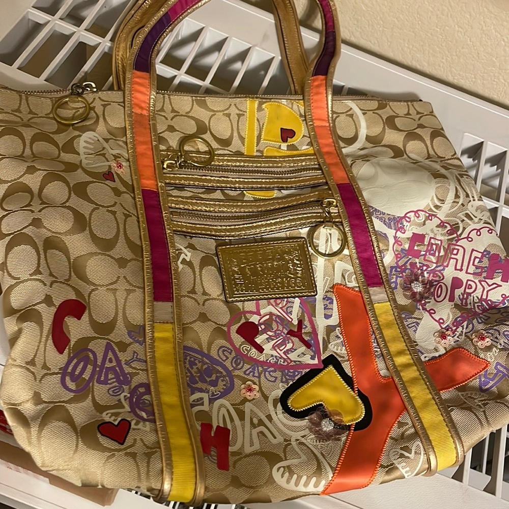 Coach Tote Bag - Graffiti Print
